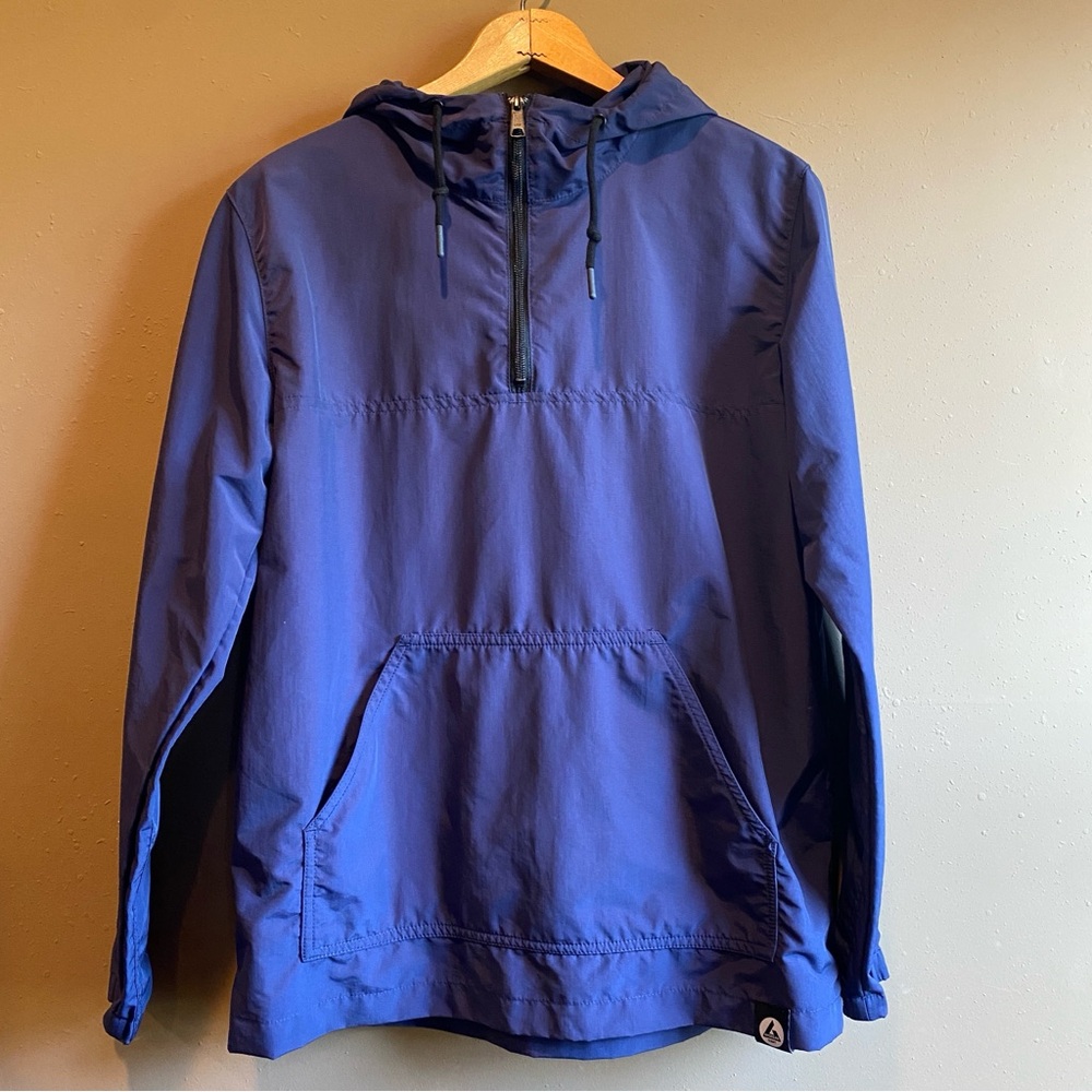 American Giant Anorak Rain Jacket Windbreaker Half Zip Breathable Waterproof sm